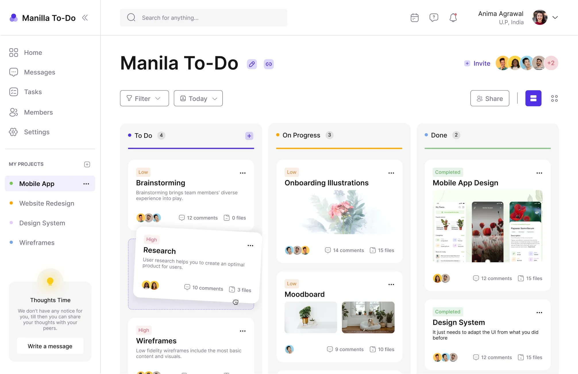 Manila analytics dashboard